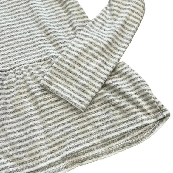 Epic Threads Gray Striped Peplum Hoodie XL - Picture 2 of 5